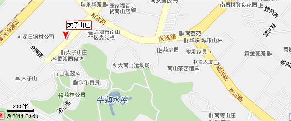深圳南山荔林公园地图